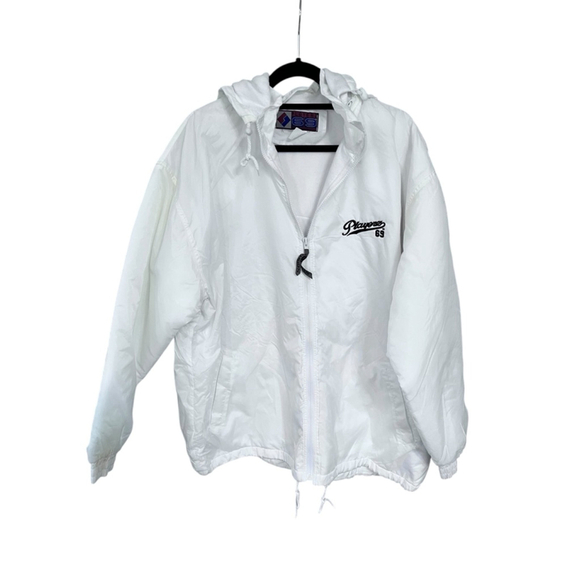 Playerz 69 NWT Vintage MLB Windbreaker Jacket Embroidered Size Large Hood USA - Picture 2 of 7